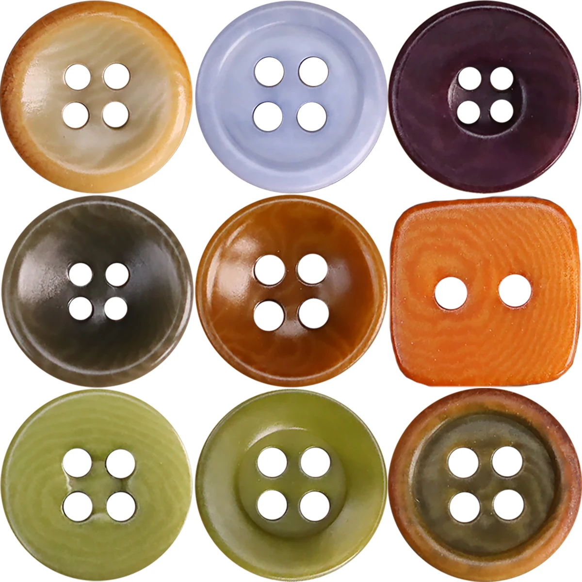 12pcs Colorful ALL Nature Corozo Fruit BUttons Children Clothing Sewing Accessories Knitting Supplies Cutie Button Shirt 11.5mm