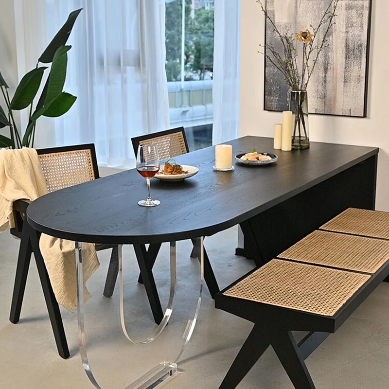 Mesa de centro de diseño para comedor, muebles multifunción para el hogar, mesas elegantes para cafetería, sillas de servicio Plegables, ovaladas y redondas