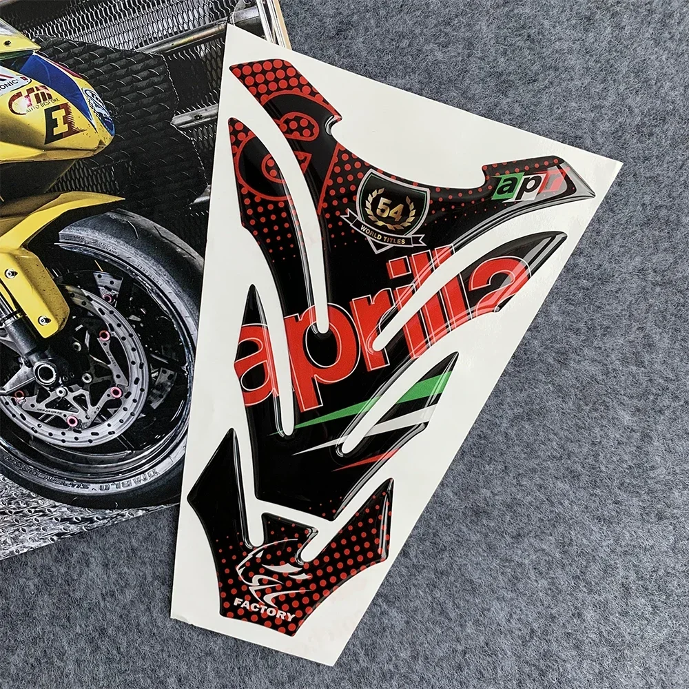 Stiker bantalan tangki bahan bakar 3D Aksesori Decal pelindung motor untuk Aprilia rs660 RSV4 APR Tuono V4 RS 50 125 150 Shiver750 900