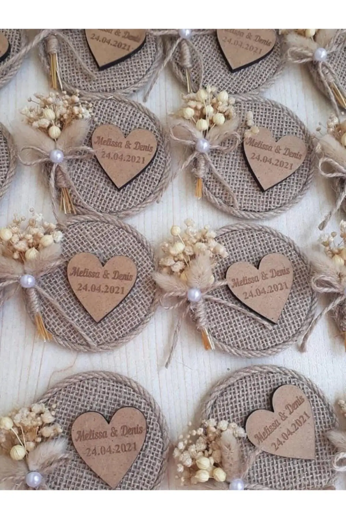 Wedding Party Promise Engagement Gift, Mesh Magnet Wedding Favors (50 PCs) each Kind Of Organization And At the Event With You