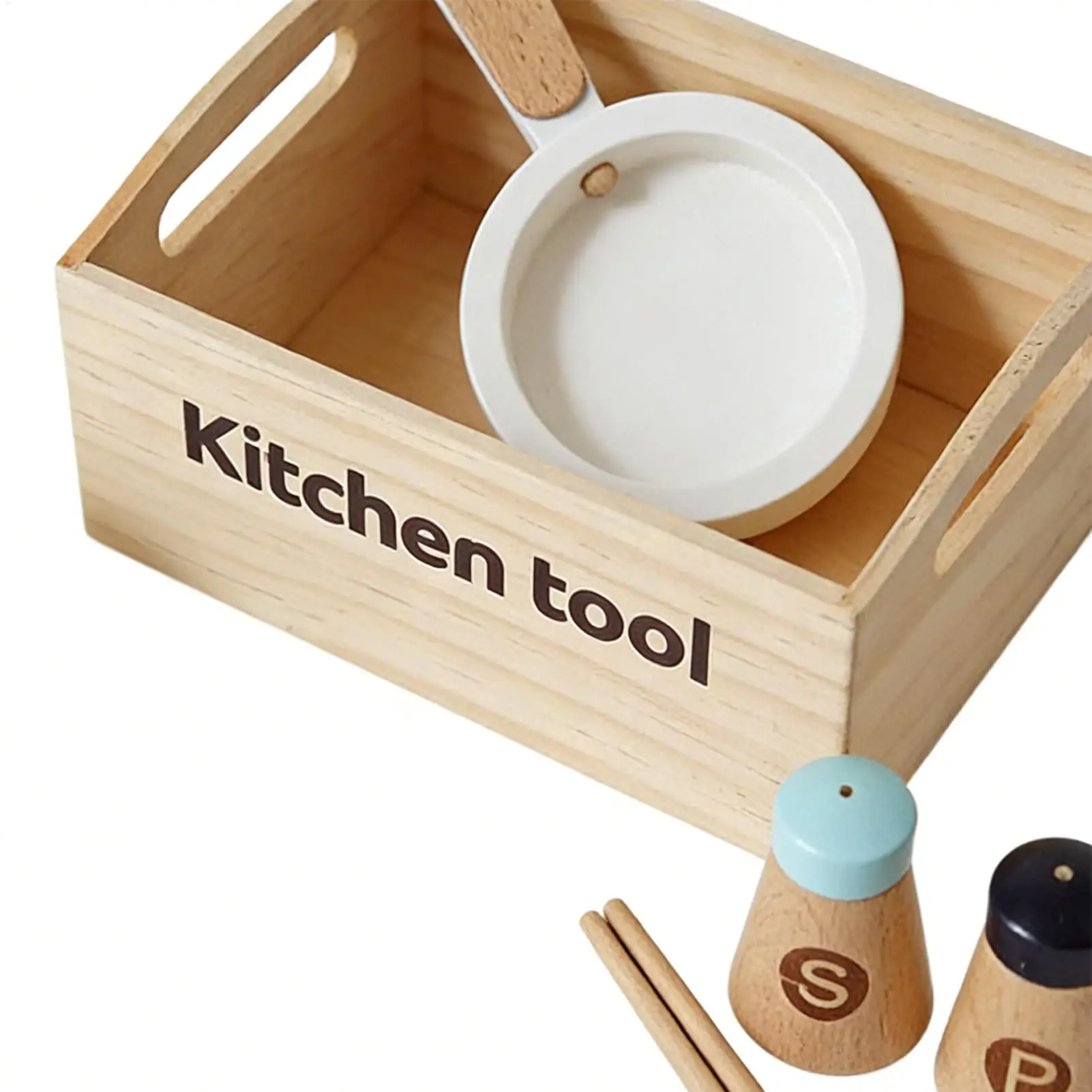 子供用おままごとキッチンセット 木製知育玩具 男の子と女の子向けの様々なキッチン用品とアクセサリーが含まれています