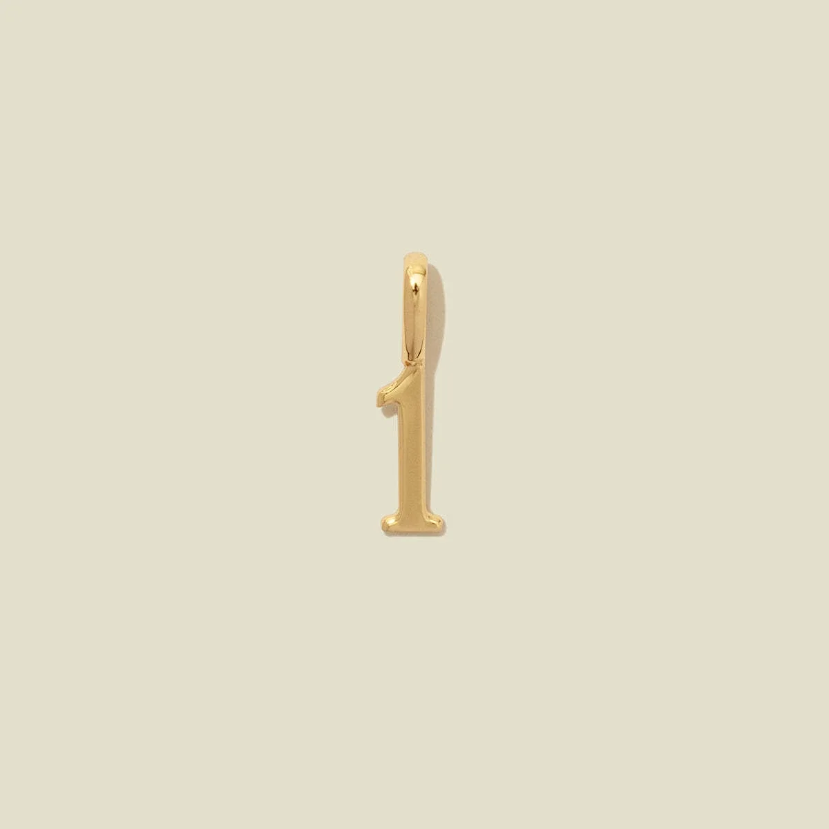 Lucky Angel Number Square Hang Tag 1-9 DIY Item Decoration Electroplating True Gold Color Preserving