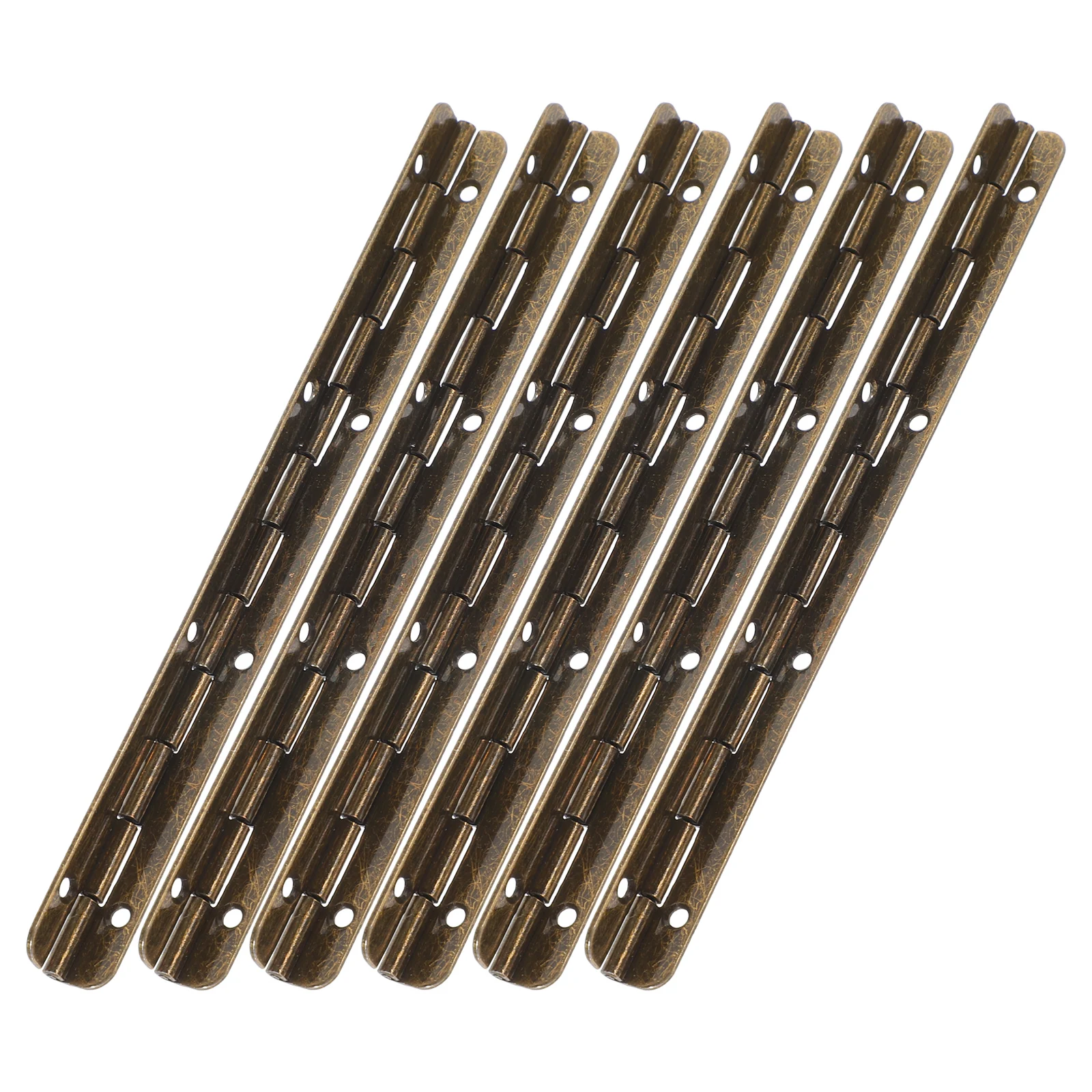 

6pcs Metal For Jewelry Wooden Case Long Piano Box Smooth Surface Crafts Diy Small Hinges Hardware Tools For Cabinet Box