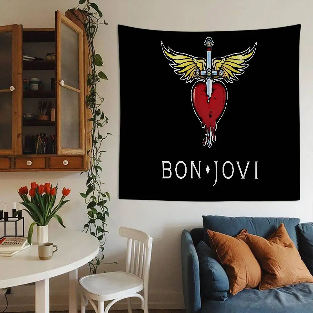 B-BonS Logo J-Jovi Colorful Tapestry Wall Hanging Bohemian Wall Tapestries Mandala Wall Art Decor
