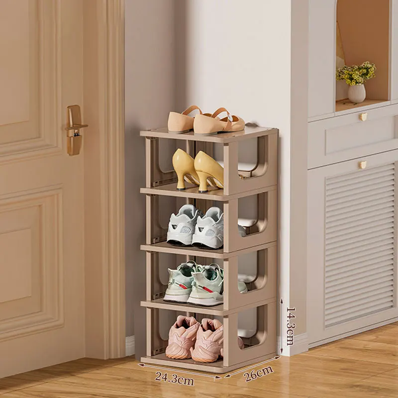 Multi-layer Dustproof Plastic Shoe Rack Organizer Household Assemble Shoe Rack for Hallway Dormitory Entrance Hall Furniture