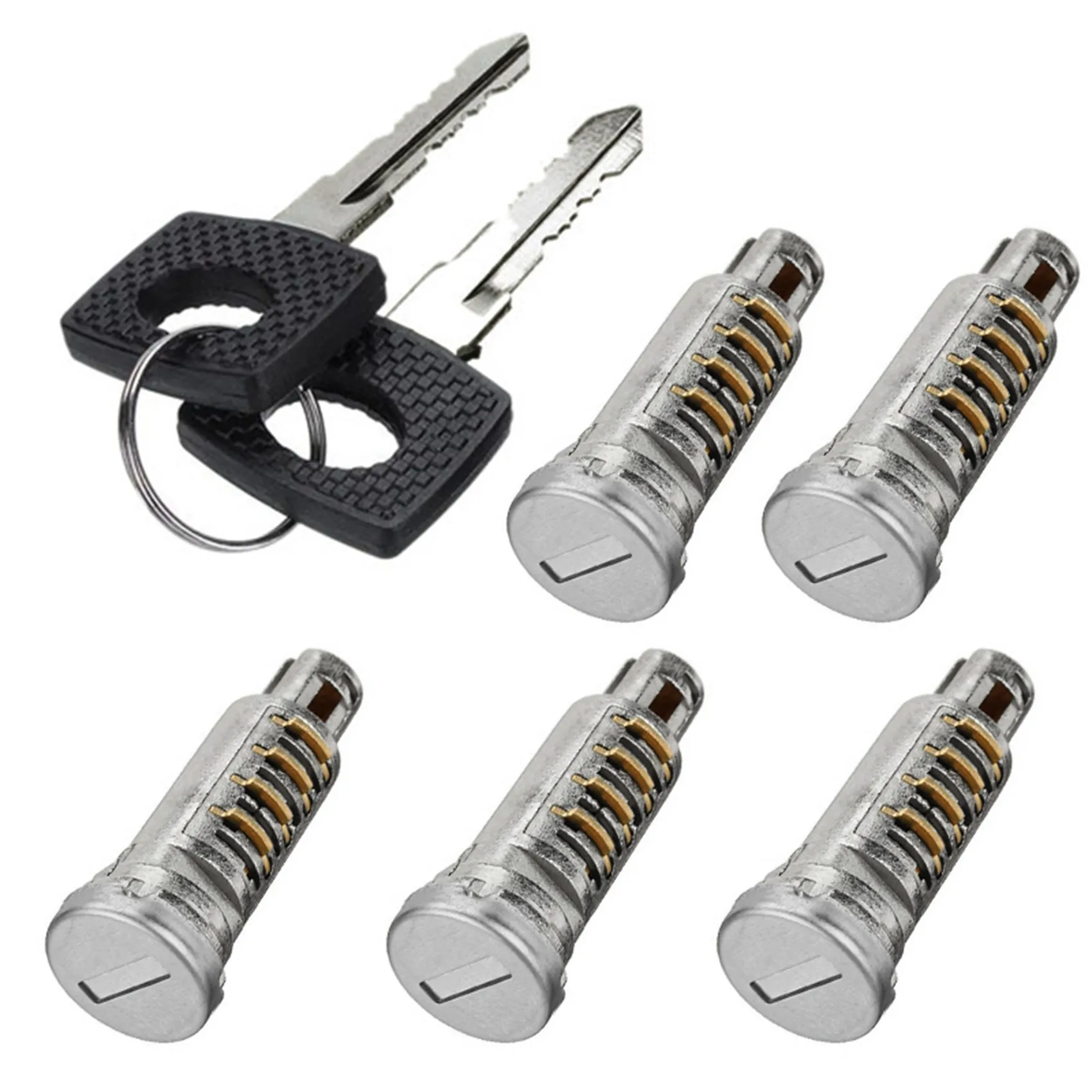 6707600205 Five Pcs Door Lock Barrels with 2 Same Keys for Sprinter W638 Any Door Brand