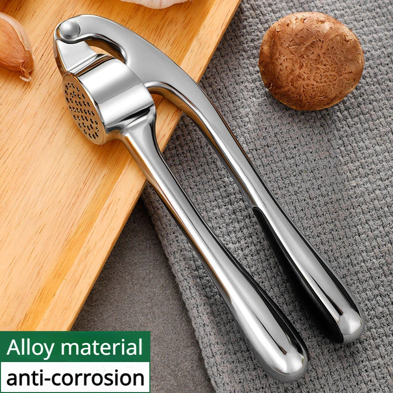 Garlic press, masher, garlic masher, manual ginger garlic mixer, walnut clip, household zinc alloy kitchen mini tool