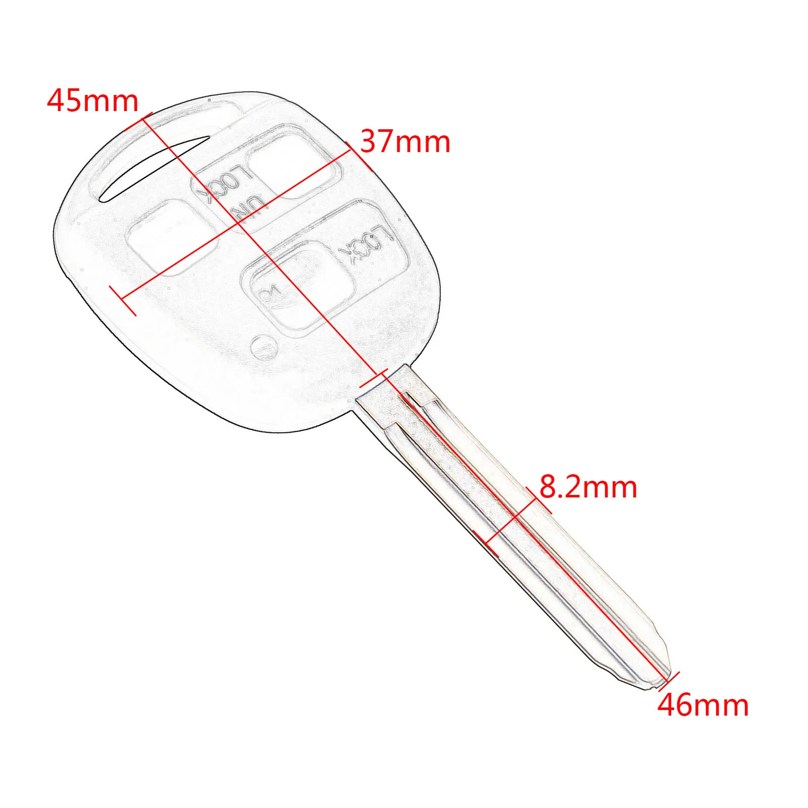 1Pc 3 przyciski bezkluczykowy dostęp do pojazdu obudowa pilota bez kluczyka skrzynki pokrywa Fob Uncut Blade zamiennik dla Toyota Camry Land Cruiser