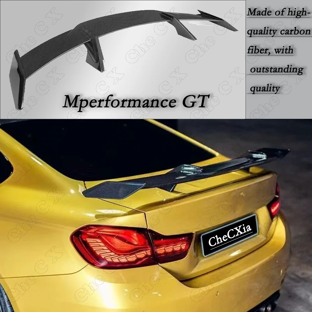 For 2014-2020 4 Series M4 F32 F33 F36 F82 F83 2-4 Door Sedan Real Carbon Fiber Rear Spoiler Trunk Lid Diffuser MP GT Styl