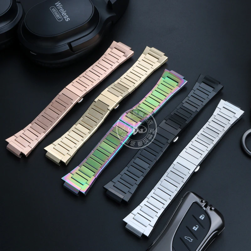 Solid Stainless Steel Band Modified Farm Oak For Casio G-SHOCK GA-2100 GM2100 GM-110 GA110 DW5600 Series Men Watch Accessories