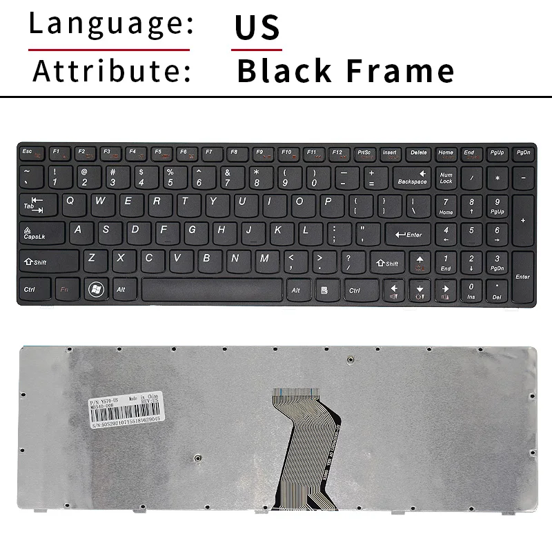 Neue us russische tastatur für lenovo y570 y570n y570i y570d y570i7 y570nt y570a y570p laptop 25011741 25011801