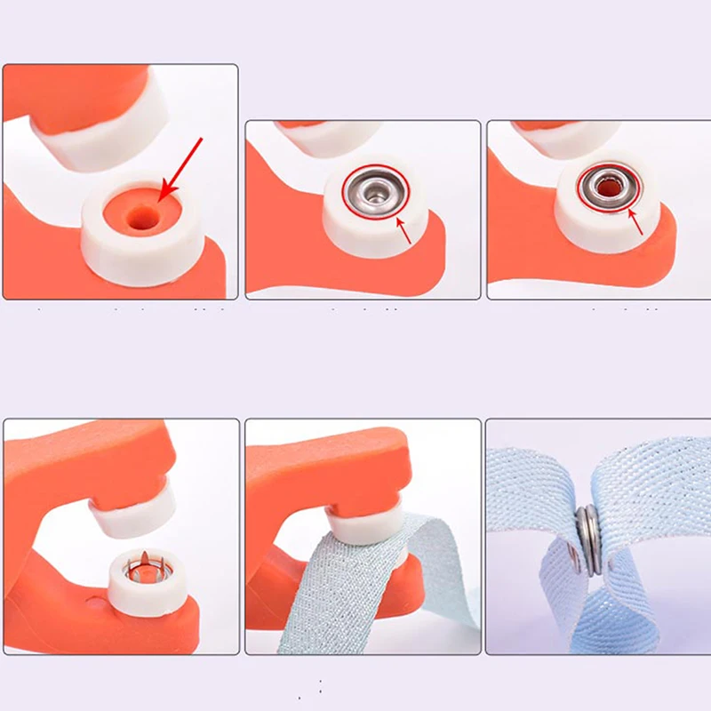 50/100 قطعة ذو طيات أداة أزرار الخياطة المعدنية خمسة مخلب مشبك أزرار إطباقية معدنية الملابس غرزة السحابة الحرة أدوات خياطة السلامة #5