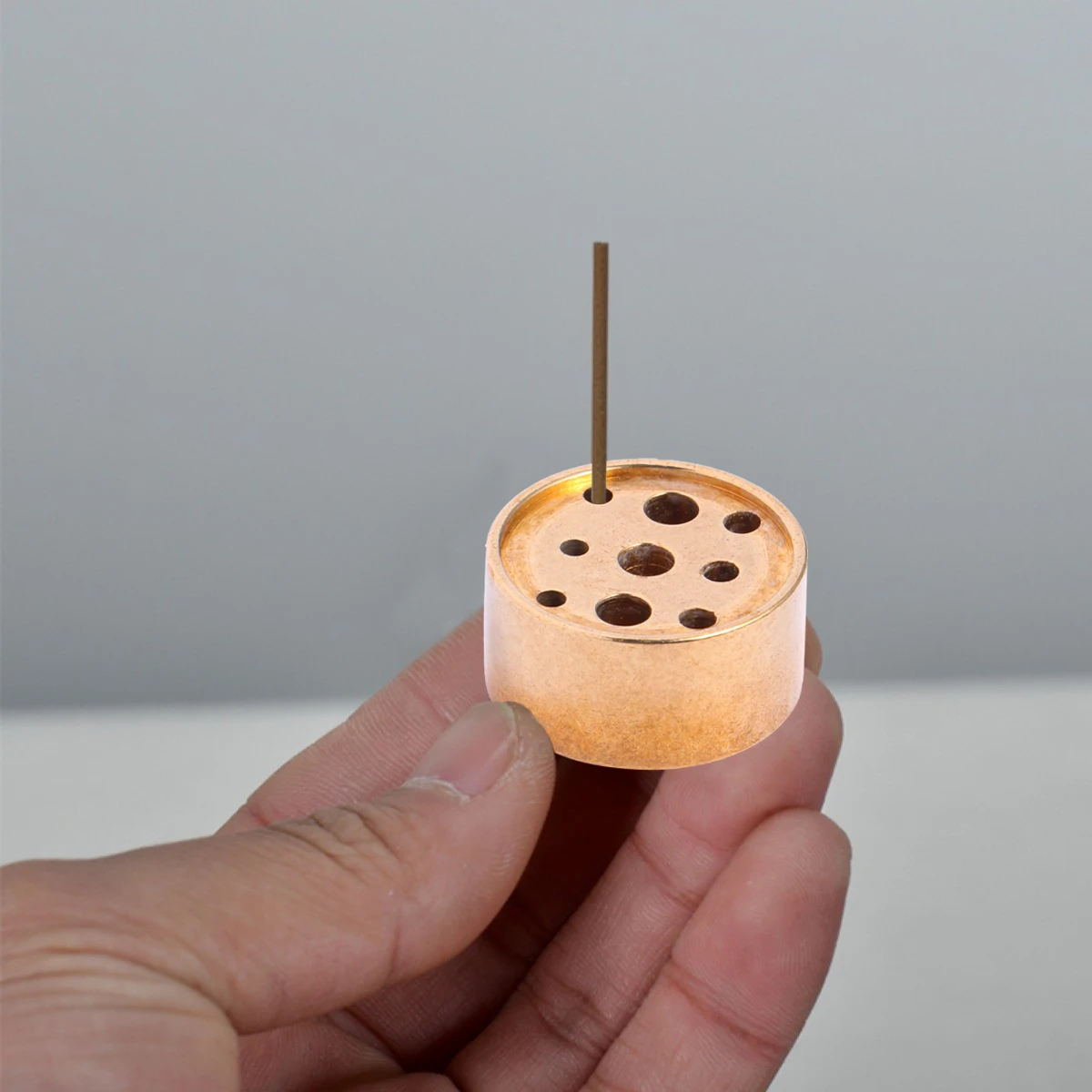 

3 Pcs Incense Burner Stick Aromatic Holder Alloy Desktop Decor Golden