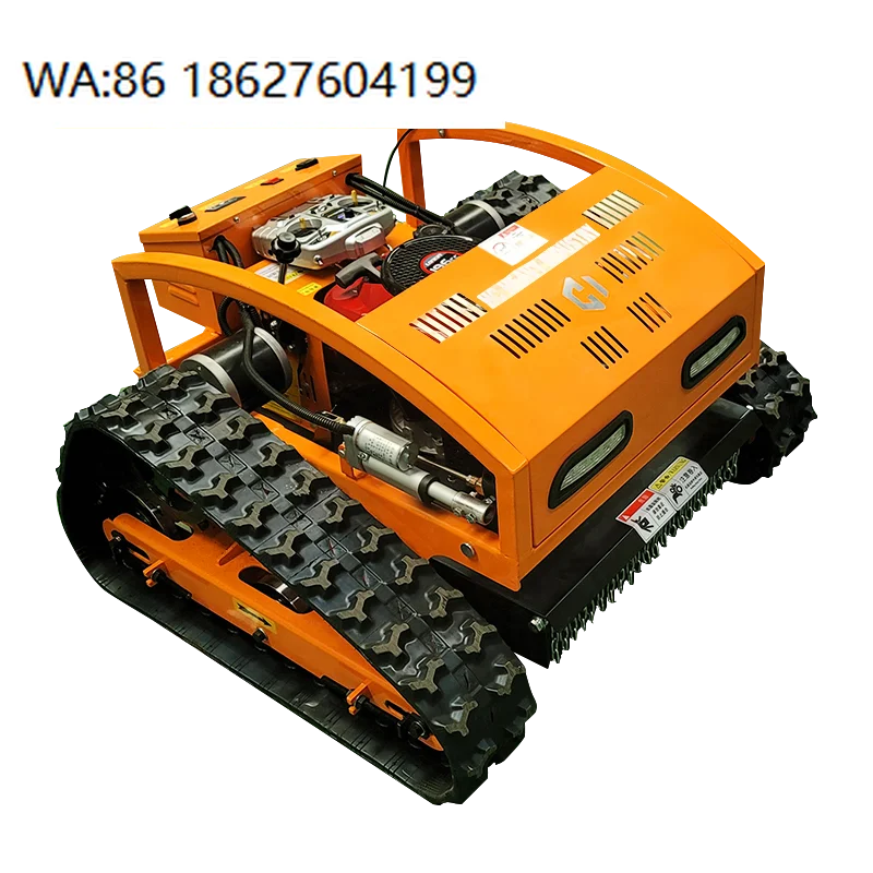 AWY550 225CC Mini Crawler ATV Lawn Mower Single Cylinder Grass Cutter for Orchards Fast Charging AI Smart Robot
