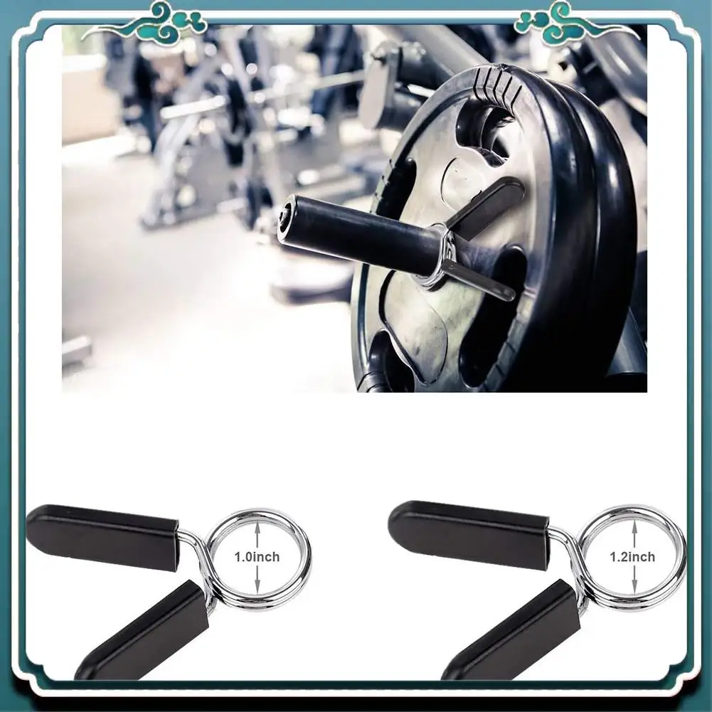 6 Pack 1 Inch (25 Mm) Barbell Clip Clamps-Dumbbell Spring Collars For Standard Weight Bar,Working Out,Strength Training Eco-Frie