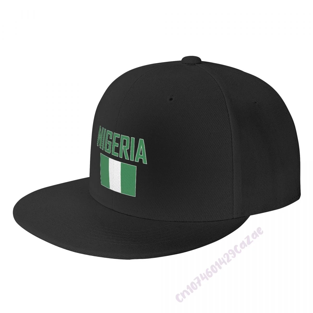 NIGERIA Flag Flat Brim Baseball Cap Breathable Adjustable Men Women Outdoor Hip Hop Hat For Gift