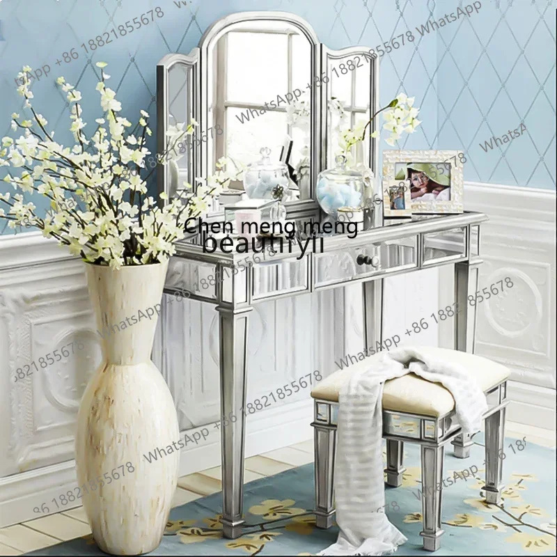 cc182Fashion fine makeup set bedroom small apartment solid wood dressing table design R