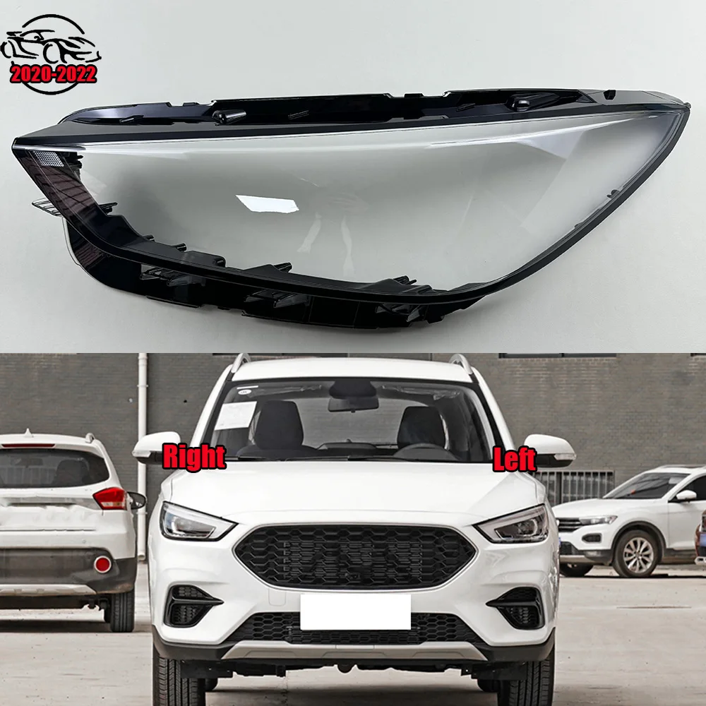 

For MG 2020 2021 2022 ZS Front Headlight Cover Transparent Lamp Shade Headlamp Shell Lens Plexiglass Replace Original Lampshade