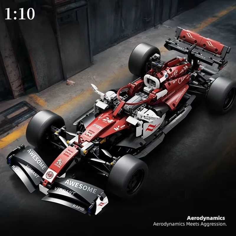 Technische Super Sport Auto Formel Racing Bausteine MOC Stadt Geschwindigkeit Berühmte Fahrzeug Ziegel Montieren Spielzeug Kinder Geburtstag Geschenk