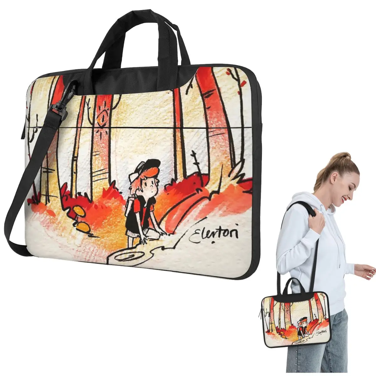 

Сумка для ноутбука через плечо Meet Me In The Woods, сумка для компьютера 13, 14, 15,6 дюймов, чехол для ноутбука Macbook Pro