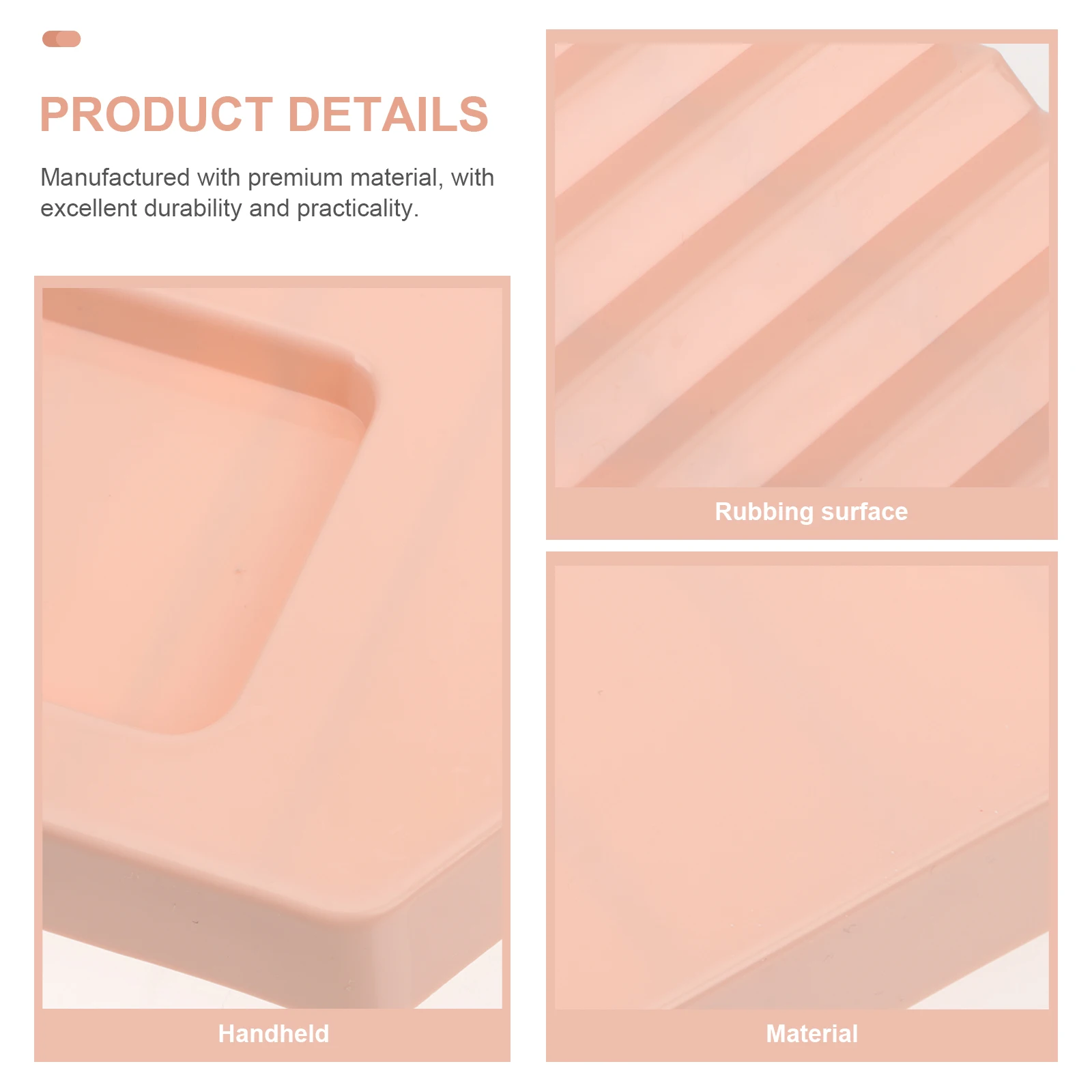 

Plastic Washboard Hand Washing Board Household Cleaning Tool Wavy Surface Scrubbing Pad Durable Non-Absorbent