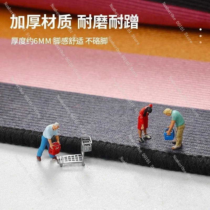 Thickened Jump Rope Mat Home Workout Fitness Weight Loss Floor Pad Sound Insulation Shock Absorbing Non Slip Yoga Mat Household view 3