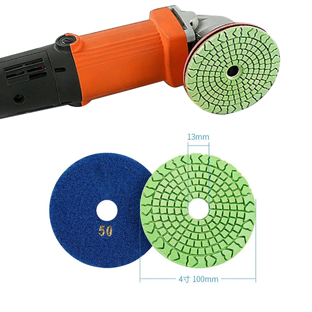 

1 Pcs Polishing Pad Marble For Concrete Granite High Glossiness Limestone Long Lifespan Concrete Floor Restoration