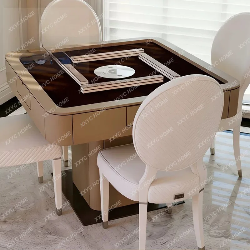 Chess and card table and chair set Homestay lobby Hotel model room atmosphere Home entertainment table and chair combination