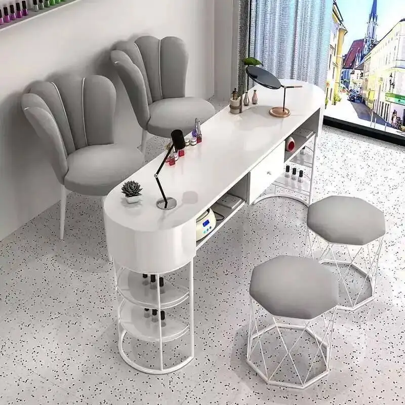 

Set Manicure Japanese Nail Tables Professional Furniture Aesthetics Beauty Salon Table Station Mesa De Canto Salon Equipment