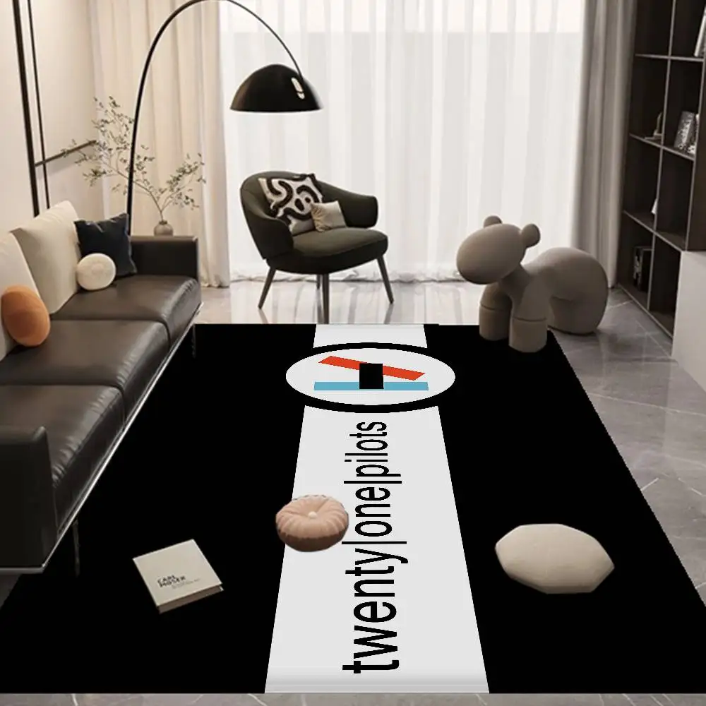 Popular T-Twenty One Pilot Kitchen Mat Nordic Style Bedroom Living Room Doormat Home Balcony Anti-Slip Welcome Rug