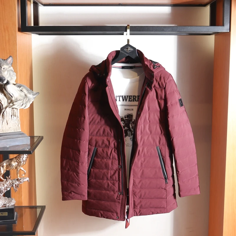 ملابس خارجية للرجال من Wolf Pure Original مريحة وغير رسمية للشتاء متوسطة الطول مع قلنسوة ملابس خارجية Jaet 692 رياضية خارجية حضرية #1