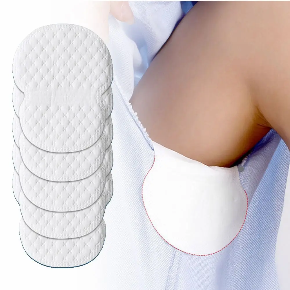 Almohadilla de sudor desechable impermeable para axilas, parches de sudor para axilas, cojín para ropa, pegatinas absorbentes de sudor