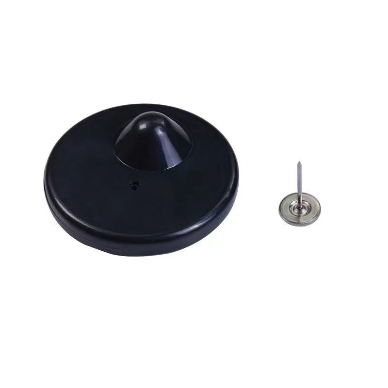 110 Pieces ABS Security Clothing Black Security Tags 8.2Mhz Eccentric Round Label EAS Anti Theft Alarm RF Hard Tag