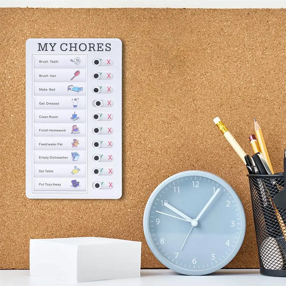 Checklist Memo Board My Chores Board Adjustable for RV Cars Home Classroom