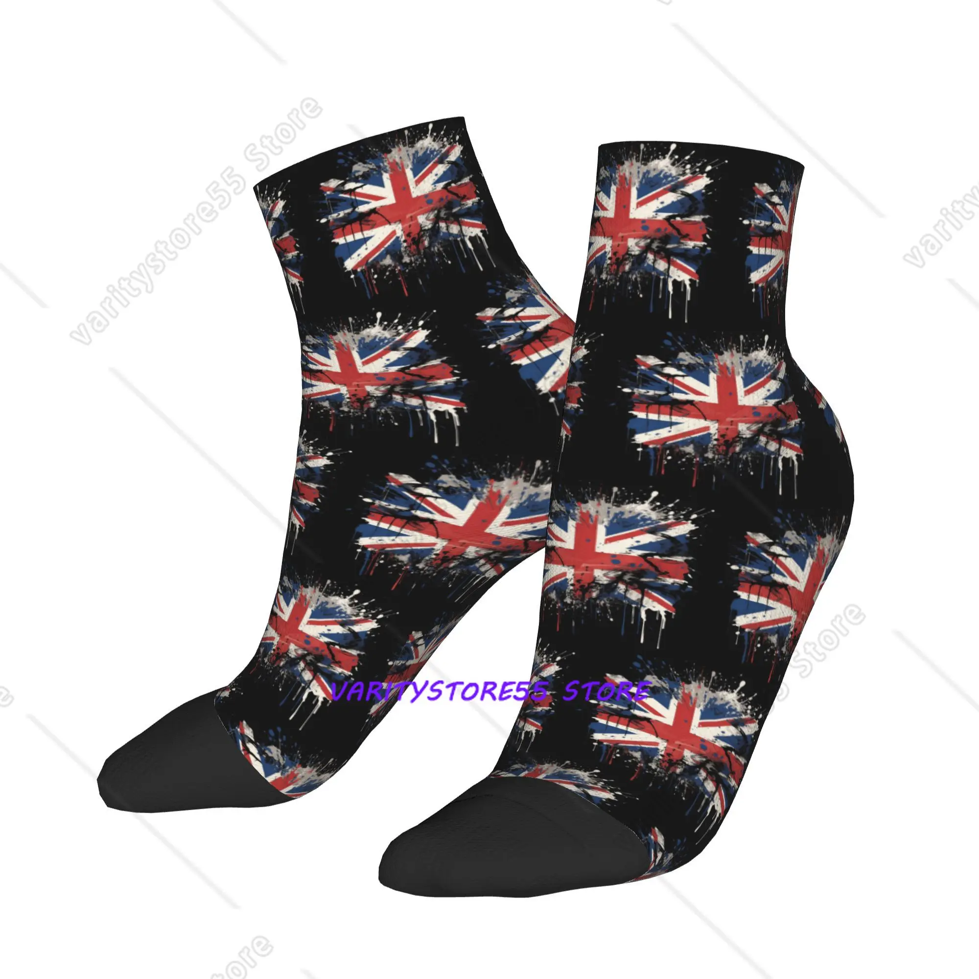 

Union Jack Flag of The UK United Kingdom British Socks Harajuku Super Soft Stockings All Season Socks Accessories for Unisex