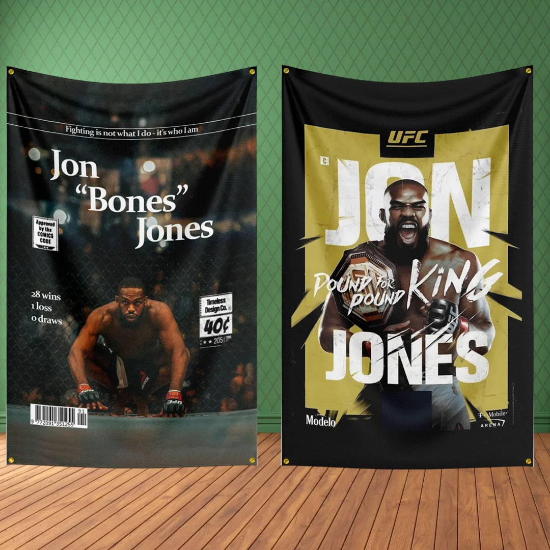 

J-Jon - JonesS Flag UFC Boxing Legend Motivational Wall Poster Gym Tapestry Home Dorm Decor Inspirational Canvas Flag