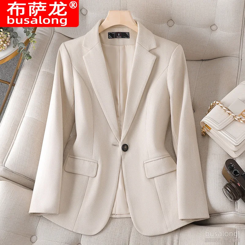 Nieuwe Stijlvolle Mode Pak Casual Dames Lange Mouw Professionele Blazer Formele Jas Werkkleding8832