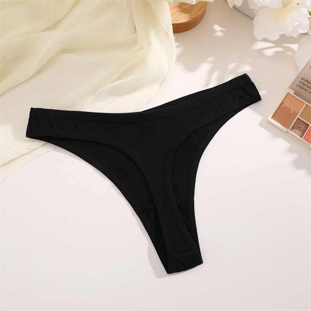 Seamless Cotton Blend Panties For Women Sexy Thongs T-back G-Strings Female Breathable Underwear Briefs