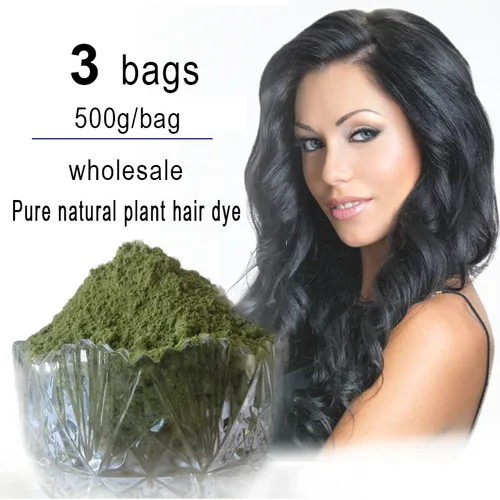 3X500G Henna Natural Pura Planta Tinte Vino Rojo Negro Color