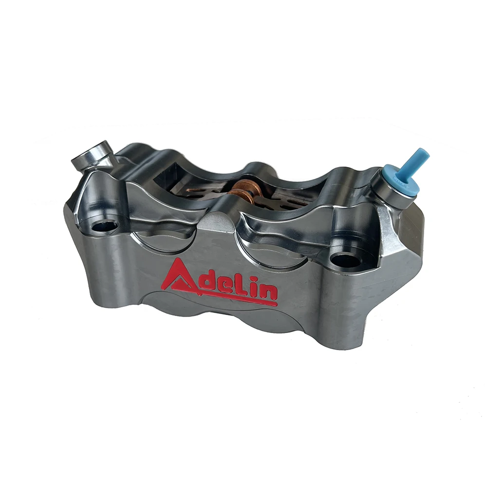 Motorcycle Adelin ADL-12 Brake Caliper For Hydraulic Disc Brake 4 Pistons 100MM Cnc Aluminum Workmanship For Motorcycle Modified