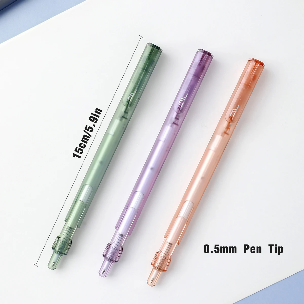 3Pcs Lifting Gel Pen Set, 0.5mm ST Pen Tip, Good-looking and Silent for Students, High-quality Retractable and Smooth Writing