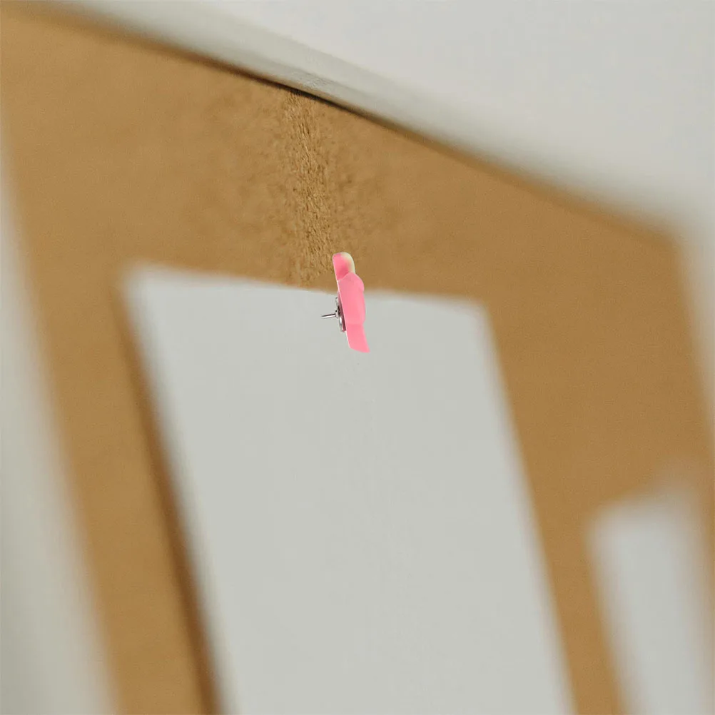 

30pcs Peach Blossom Thumbtacks Resin Material Cute Decorative Push Pins for Bulletin Board Photo Wall Display