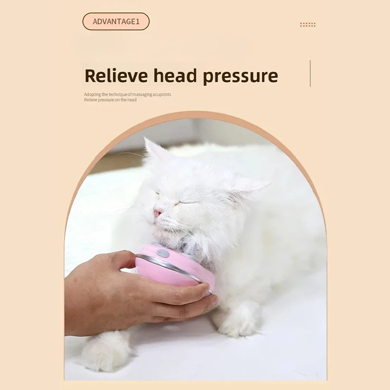 

Electric Cat Massager Scalp Decompression Cat Toy Relaxing Cats Kneading Vibration Instrument Head Neck Scalp Maogou Pet Product