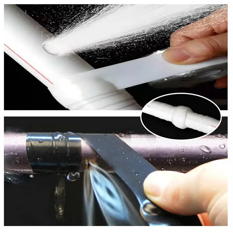 Water Pipe Leak Repair Tape Self-adhesive Strong Waterproof Tape for Winding Repair Silicone Sealing and Leak Proof Tapes