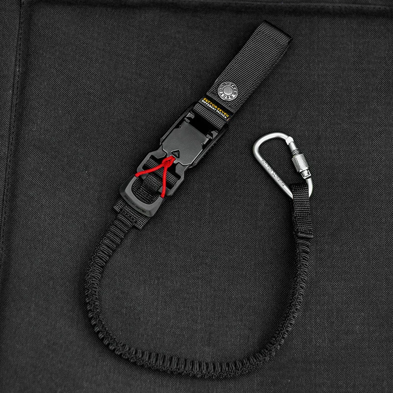 Outdoor Tactical Multifunction Anti-lost Pants Lanyards Backpack Accessories Techwear Style Quick-release Safety Rope Bag Strap