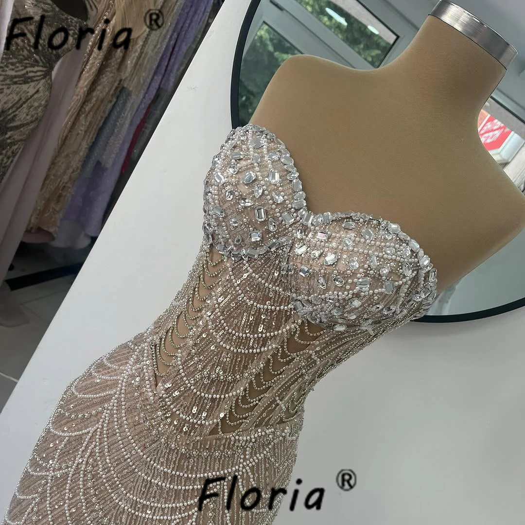 Vestido de noche de lujo con borlas y cuentas color champán, largo hasta el suelo, vestidos para fiesta de graduación, bata de cóctel personalizada, 2025