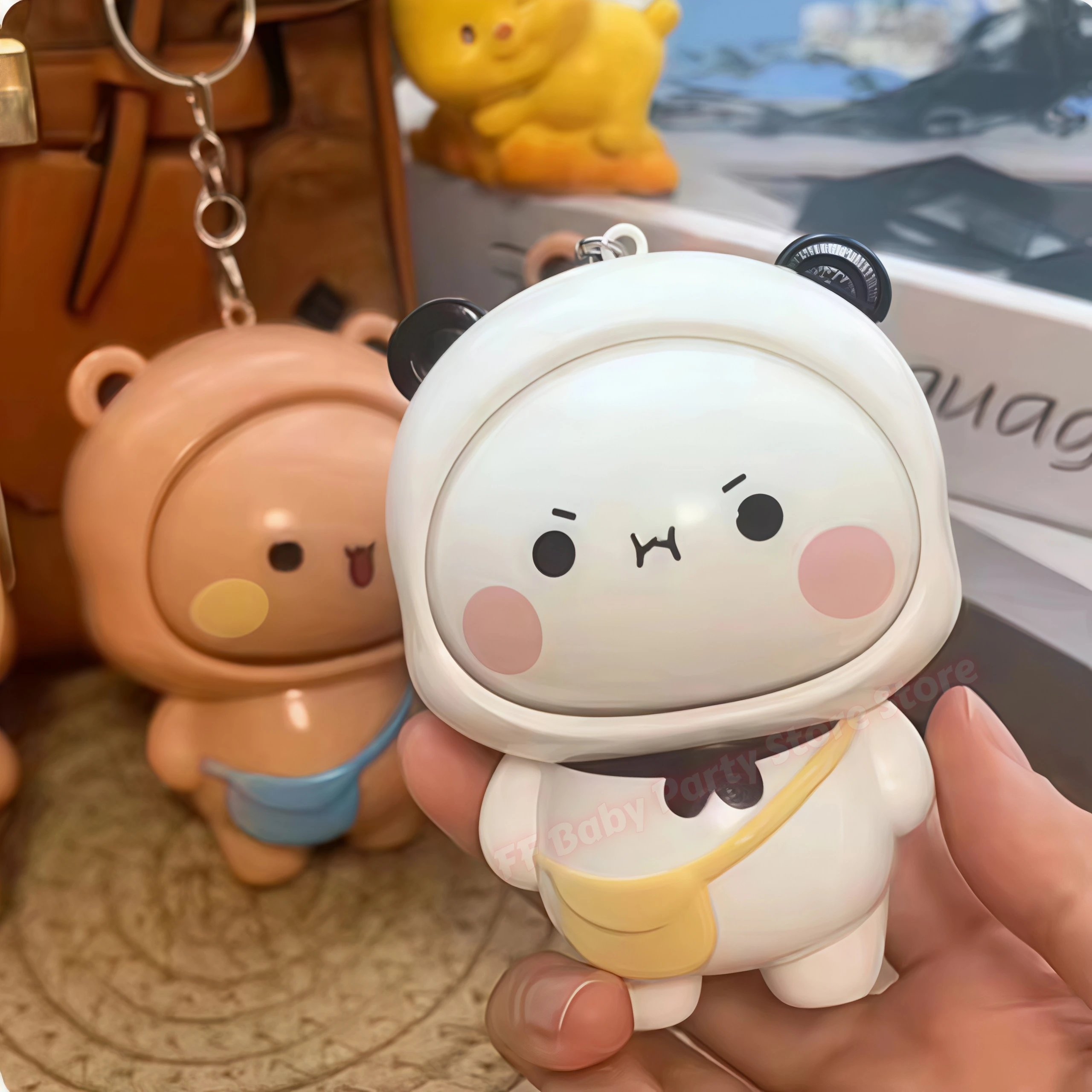 Kawaii Panda Bubu und Yier Gesichtswechsel-Puppe Niedlicher Panda Bubu Dudu Cartoon Gesichtswechsel-Schlüsselanhänger Puppe Partygeschenk – Detail 7