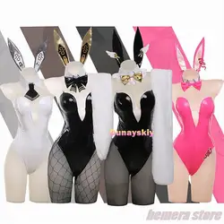 NIKKE The Goddess Of Victory Bunny Girl Blanc Noir Cosplay Fantasia Costume Sexy Uniform for Girls Women Halloween Disguise Suit