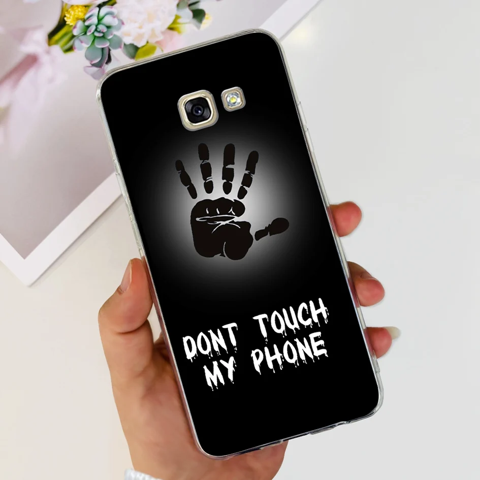 For Samsung Galaxy A5 2017 Case A520 A520F Popular Flower Transparent Silicone Soft Cover For Samsung A 5 2016 A510 A510F Bumper