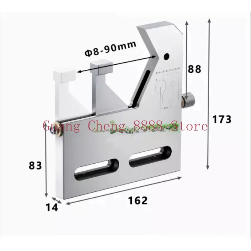 Wire EDM Precision Circular Vise SUS440 Stainless Steel Clamp Diameter 8mm~ 90mm